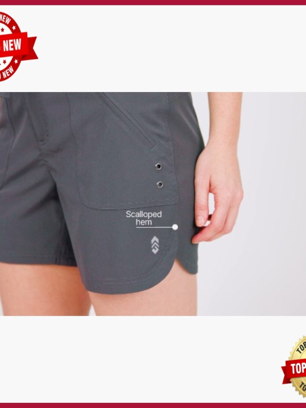 Women's 5" Swim Board Shorts High Waisted UPF 50+ with Pockets Quick Dry - Picture 7 of 7